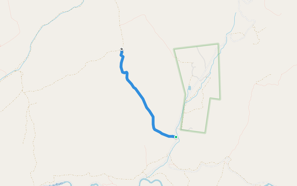 Slate Rock walking route map in Preston