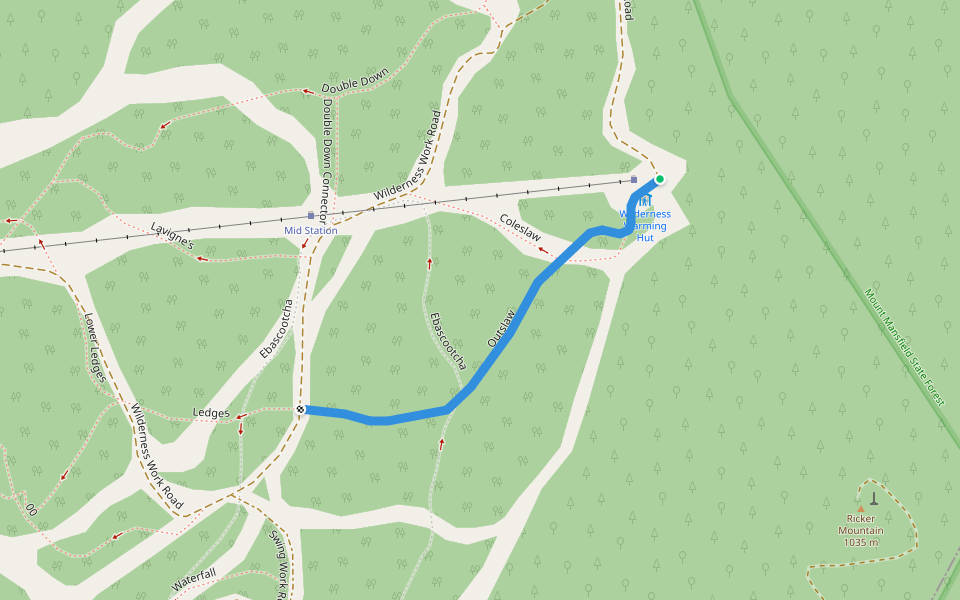 Outslaw walking route map in Richmond