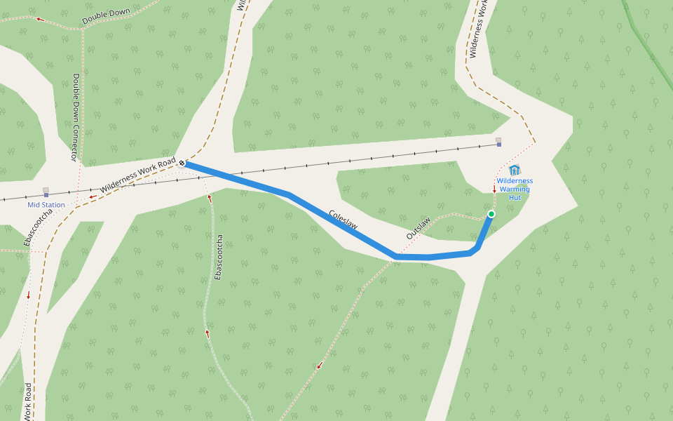 Coleslaw walking route map in Bolton