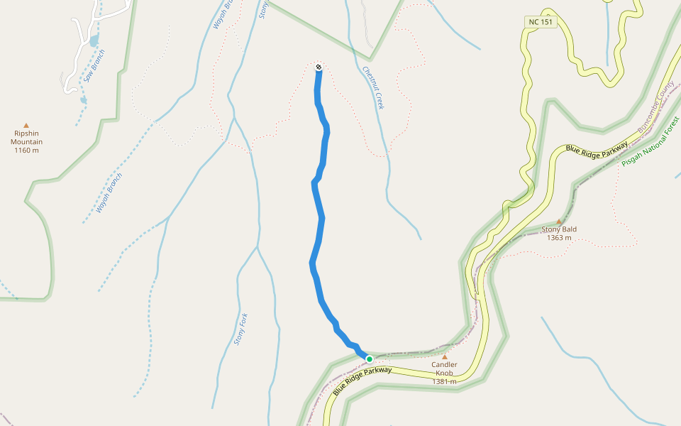 151 dh walking route map in Candler