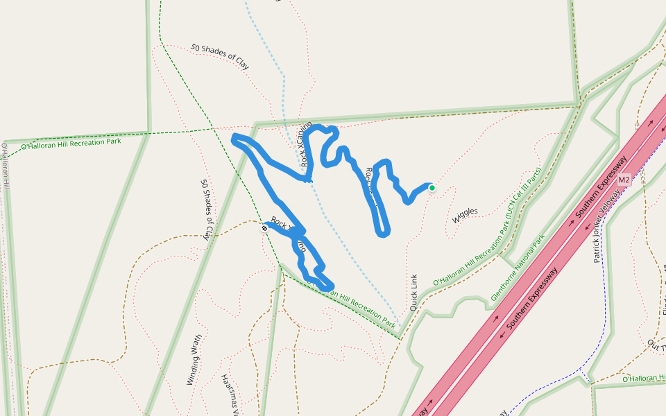 Rock XCarving walking route map in Sturt