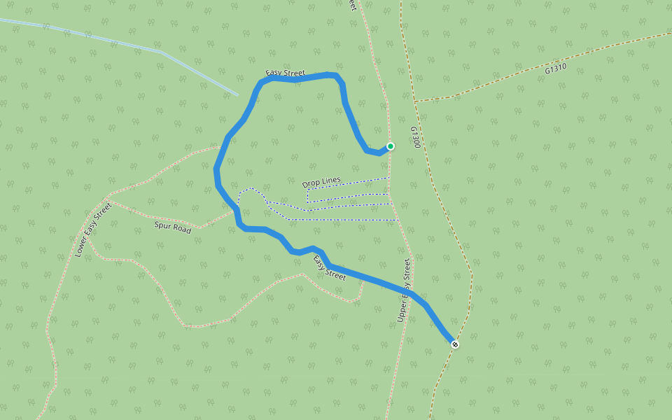 Easy Street walking route map in Poulsbo