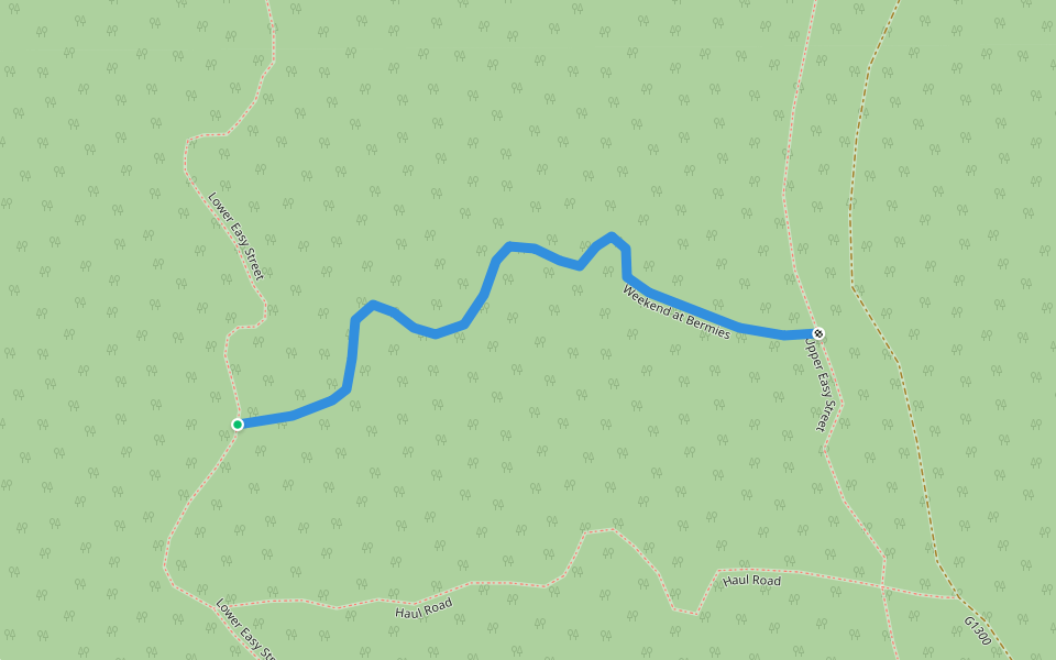 Weekend at Bermies walking route map in Poulsbo