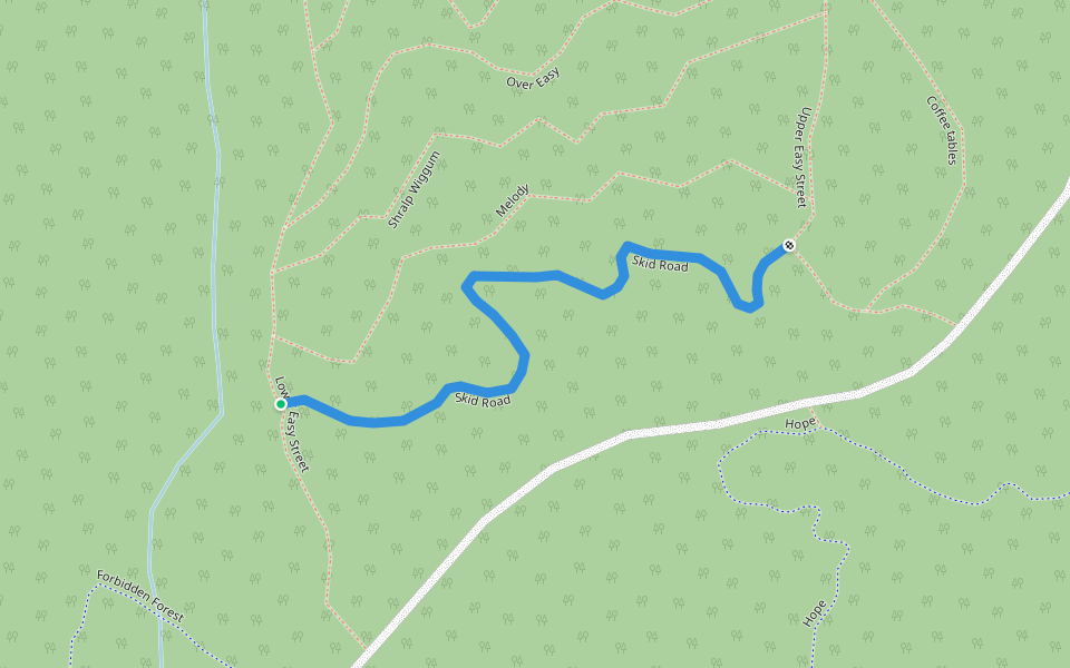 Skid Road walking route map in Poulsbo