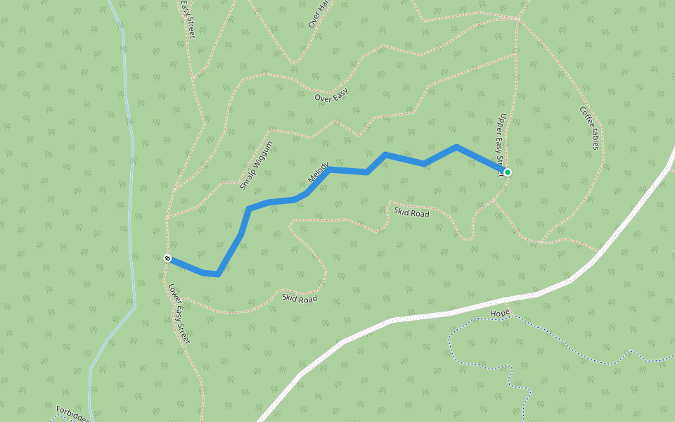 Melody walking route map in Poulsbo