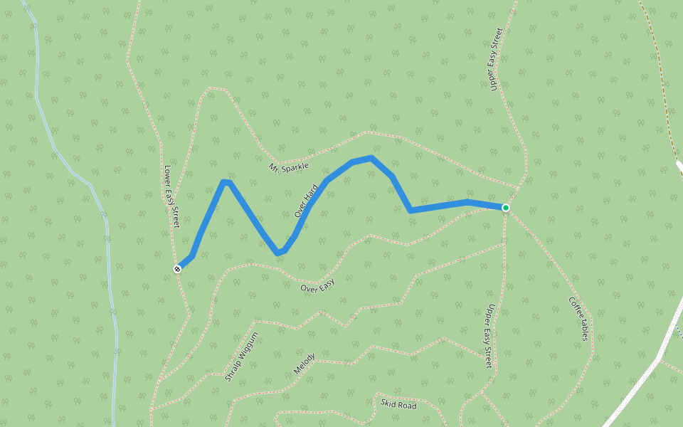 Over Hard walking route map in Poulsbo
