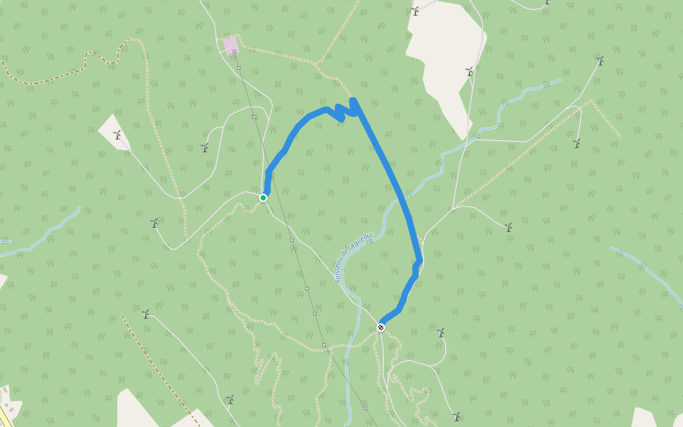 La Panoramique Est walking route map in Thetford Mines