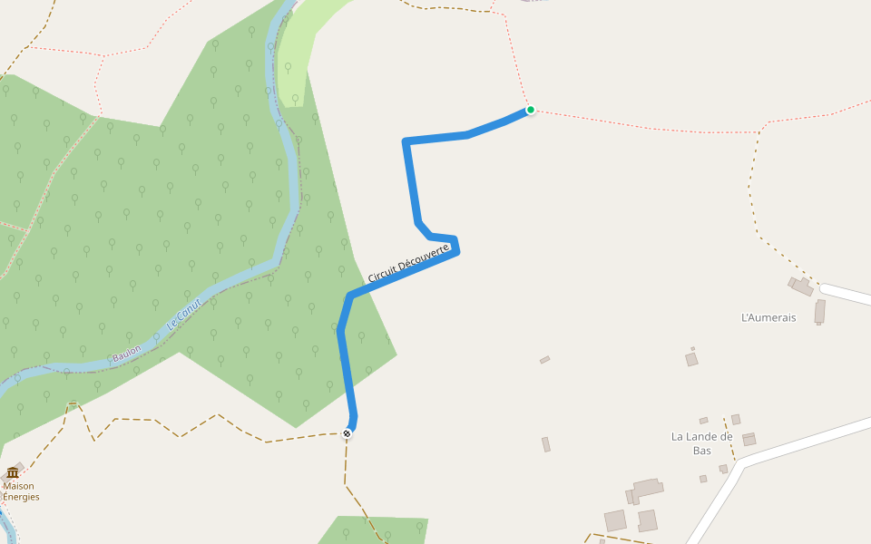 Circuit Découverte walking route map in Lassy