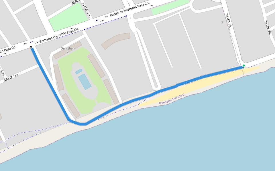 34388. Sok. walking route map in Erdemli