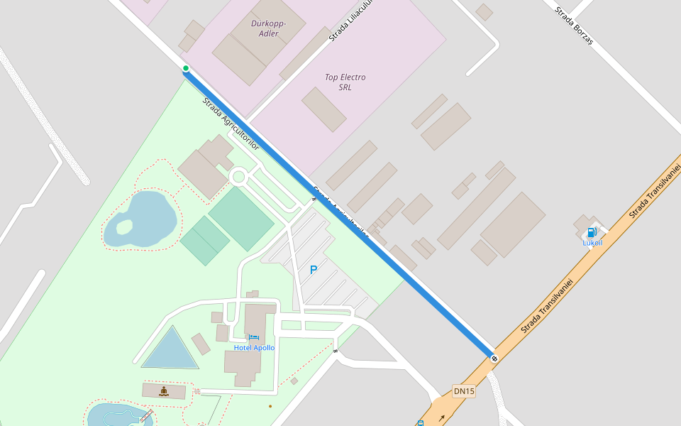 Strada Agricultorilor walking route map in Sângeorgiu de Mureș