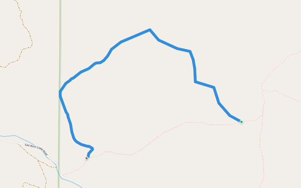 Peterson Spring walking route map in Preston