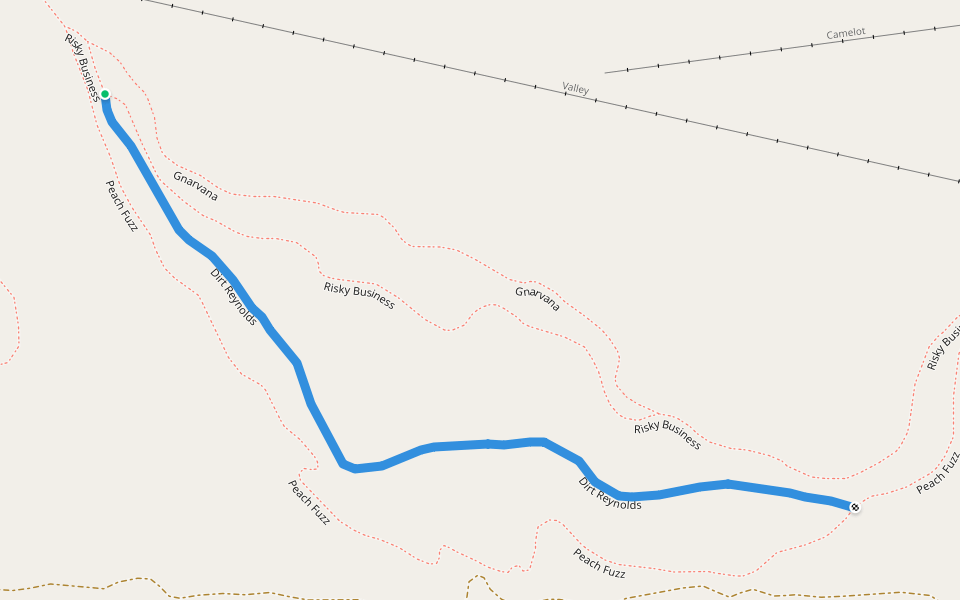 Dirt Reynolds walking route map in Harbor Springs