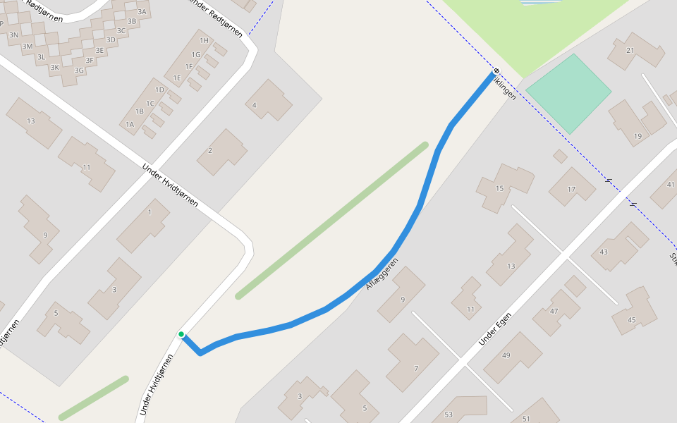 Aflæggeren walking route map in Holstebro