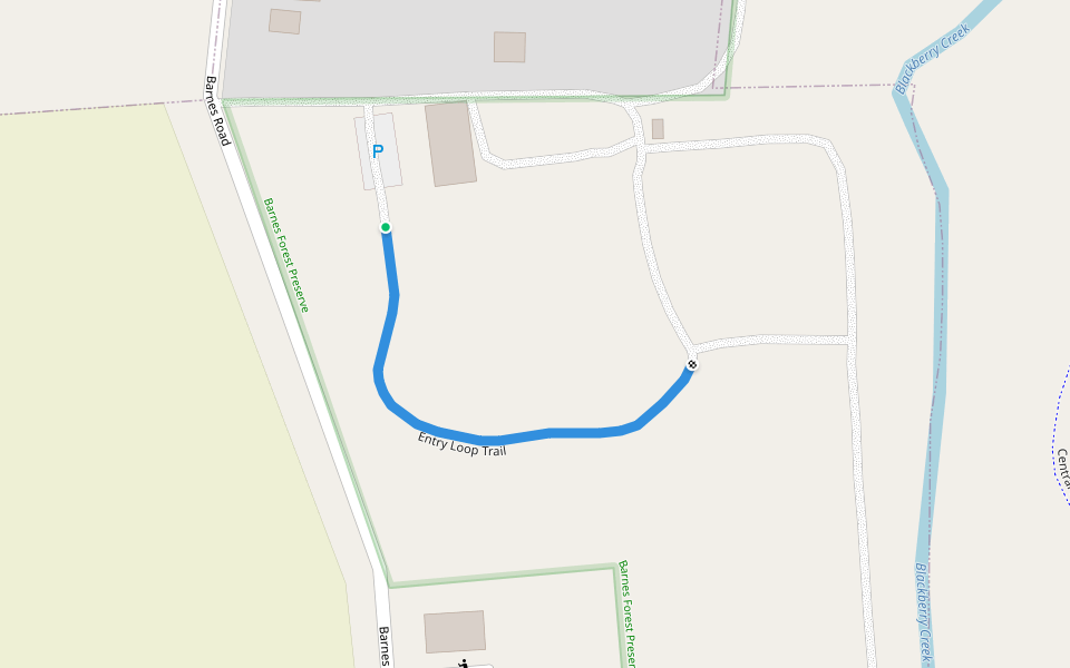 Entry Loop Trail walking route map in Aurora