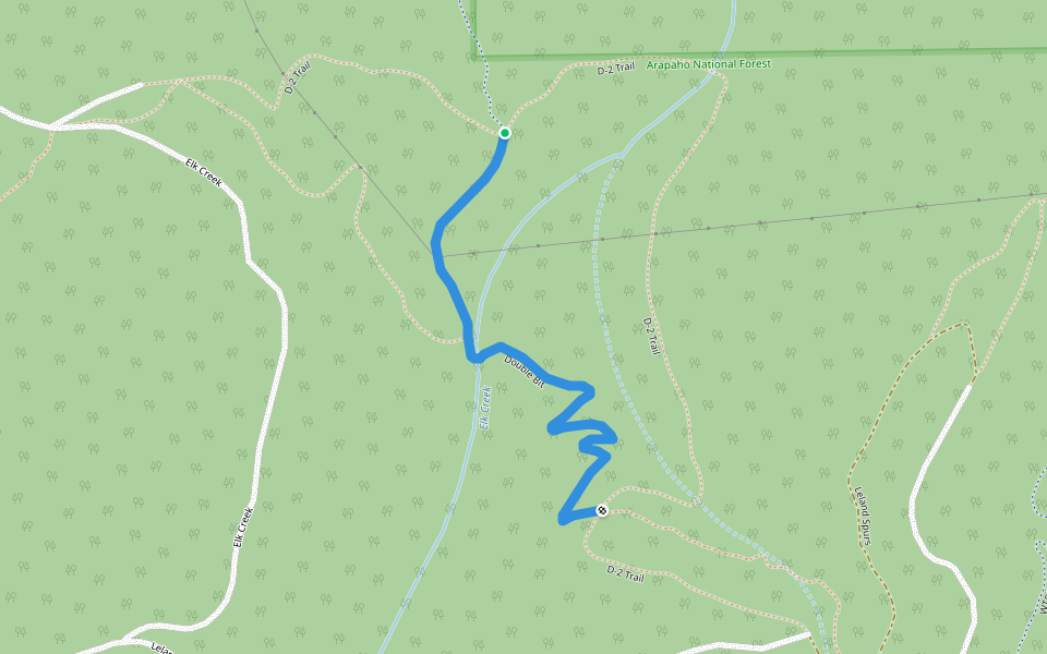 Double Bit walking route map in Fraser
