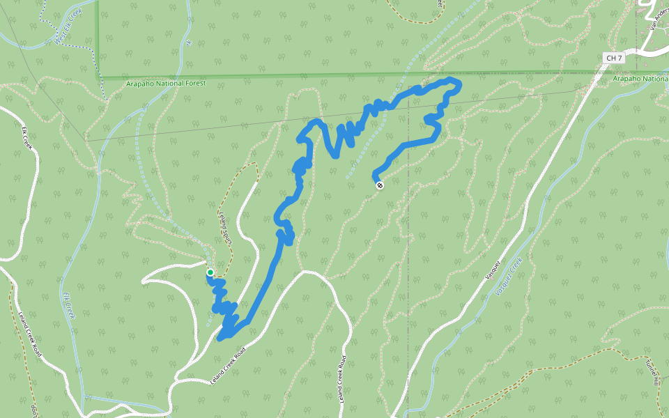 WTB walking route map in Winter Park