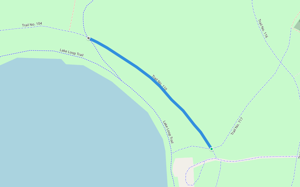 Trail No. 110 walking route map in Wheat Ridge
