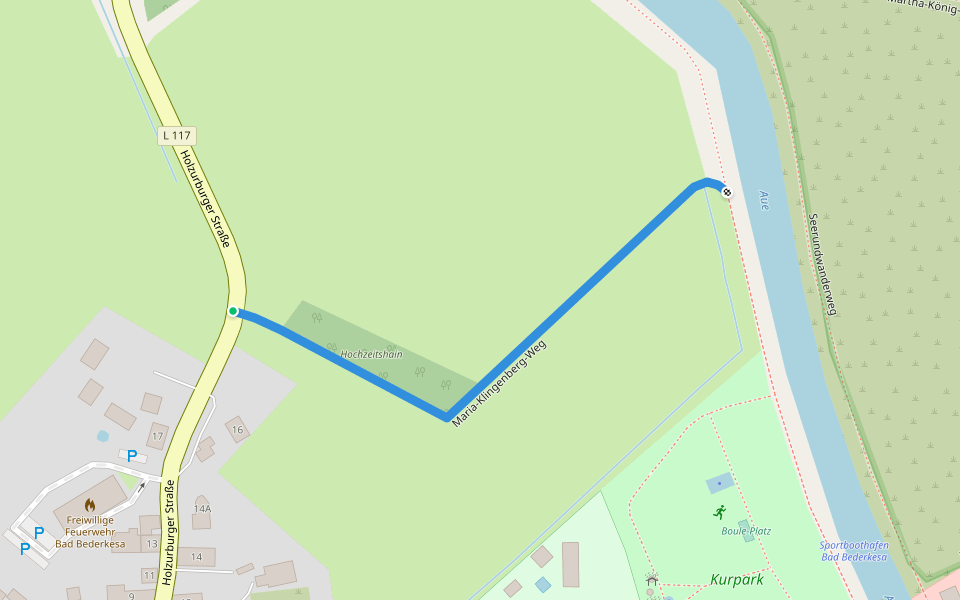 Maria-Klingenberg-Weg walking route map in Geestland