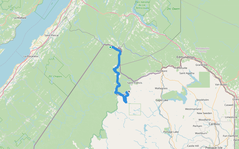 Snowmobile ITS 92 walking route map in Estcourt