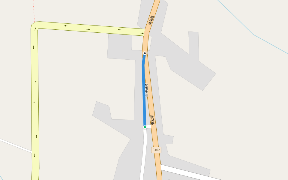 新民老街 walking route map in Chongqing