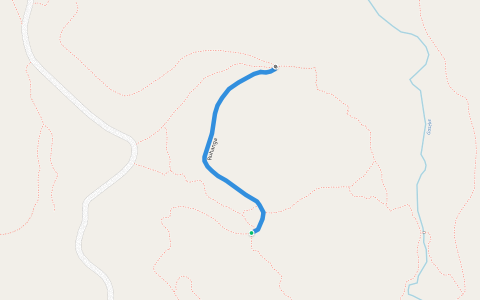 Ruhanga walking route map in Buhuga