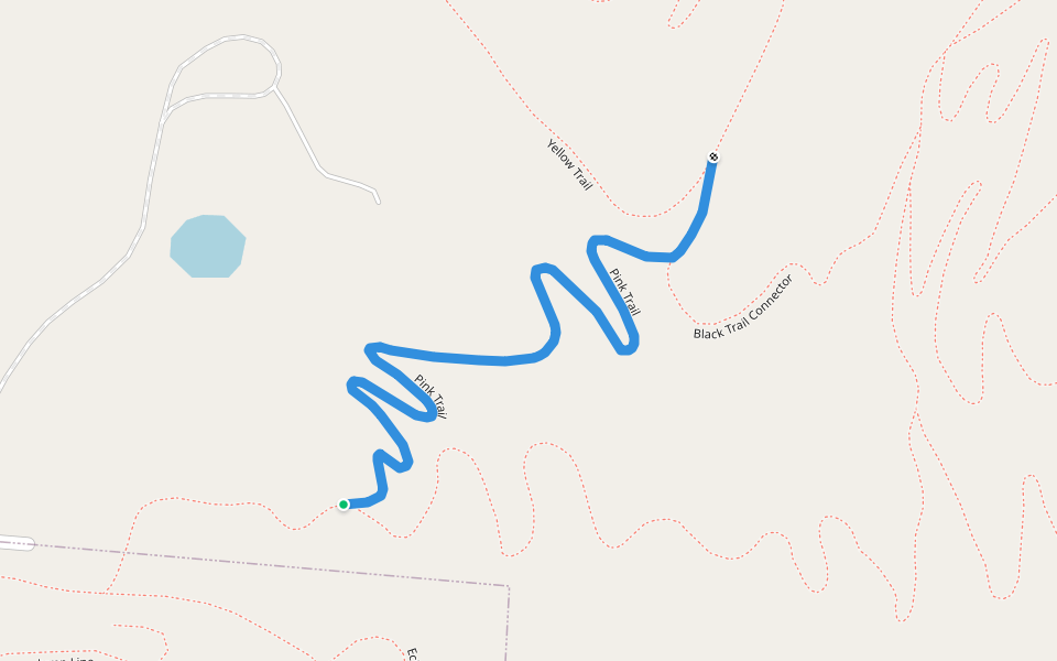 Pink Trail walking route map in Lebanon