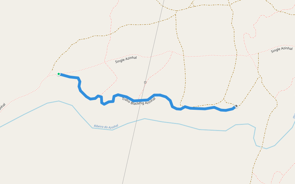 Trilho BlackPig Azinhal walking route map in Santiago do Cacém