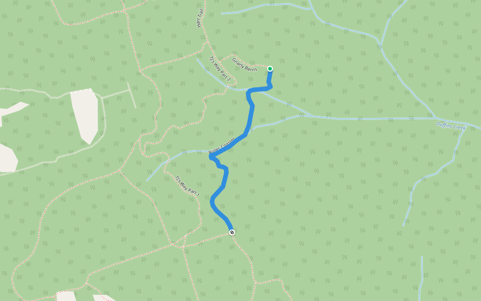 Roller Coaster walking route map in Goodwood