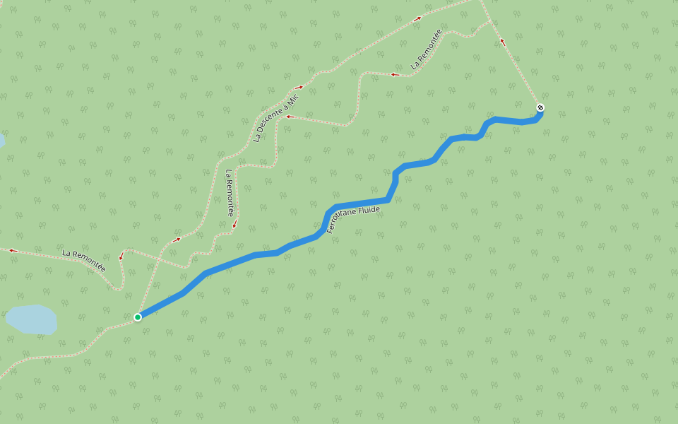 Ferrotitane Fluide walking route map in Saint-Urbain