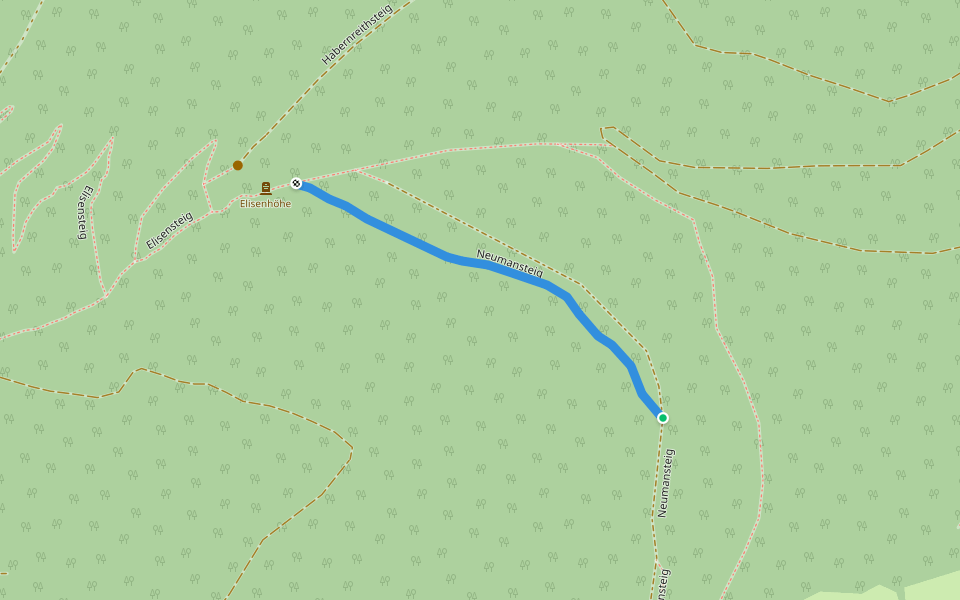 Neumansteig walking route map in Lilienfeld