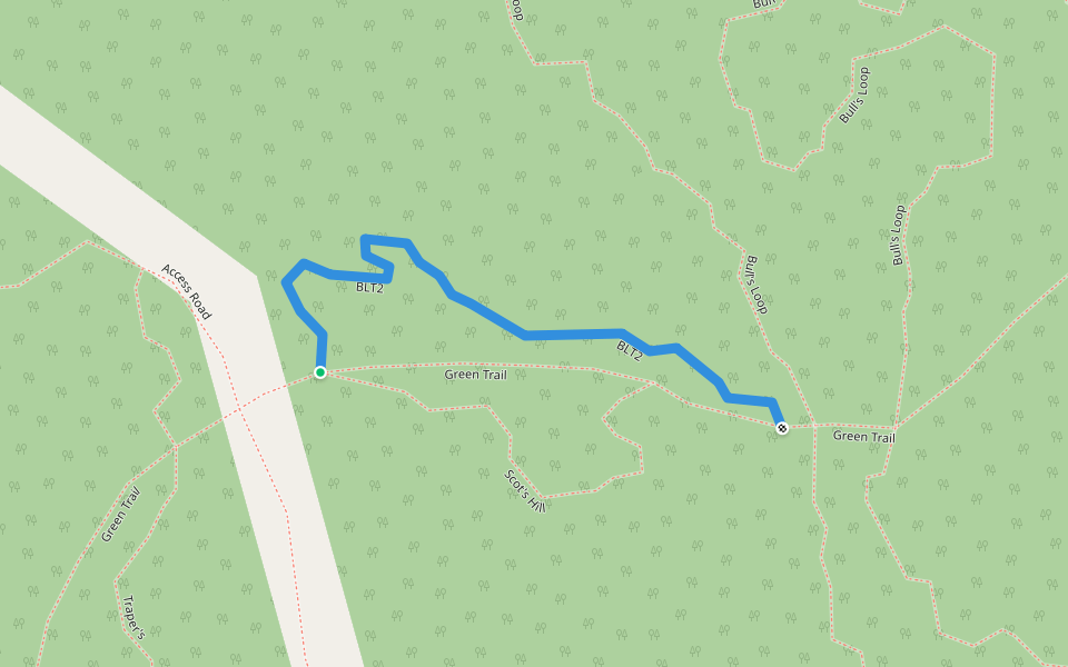 BLT2 walking route map in North Bay