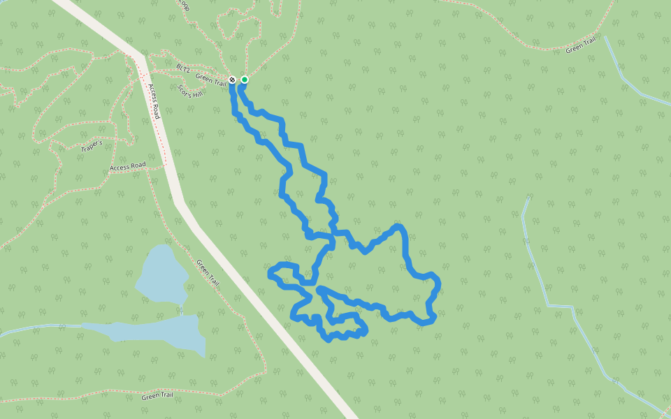 Bridge Over the River... Why? walking route map in North Bay