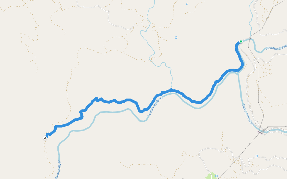 Andresen Mine Trail walking route map in Groveland