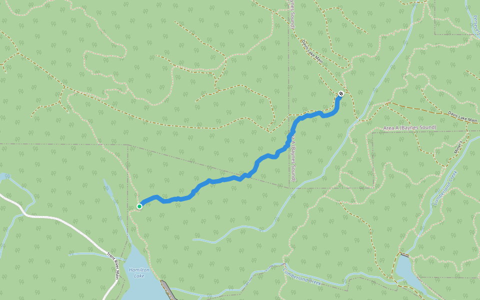 Chunder walking route map in Union Bay
