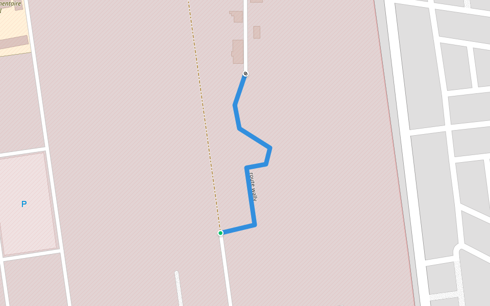 route wally walking route map in Dakar