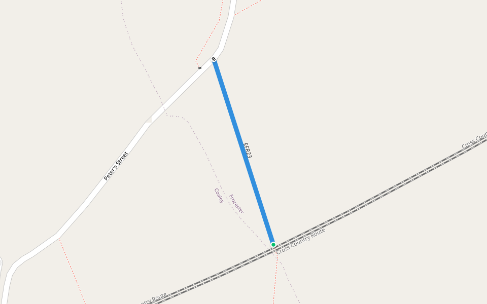 EFR23 walking route map in Frocester