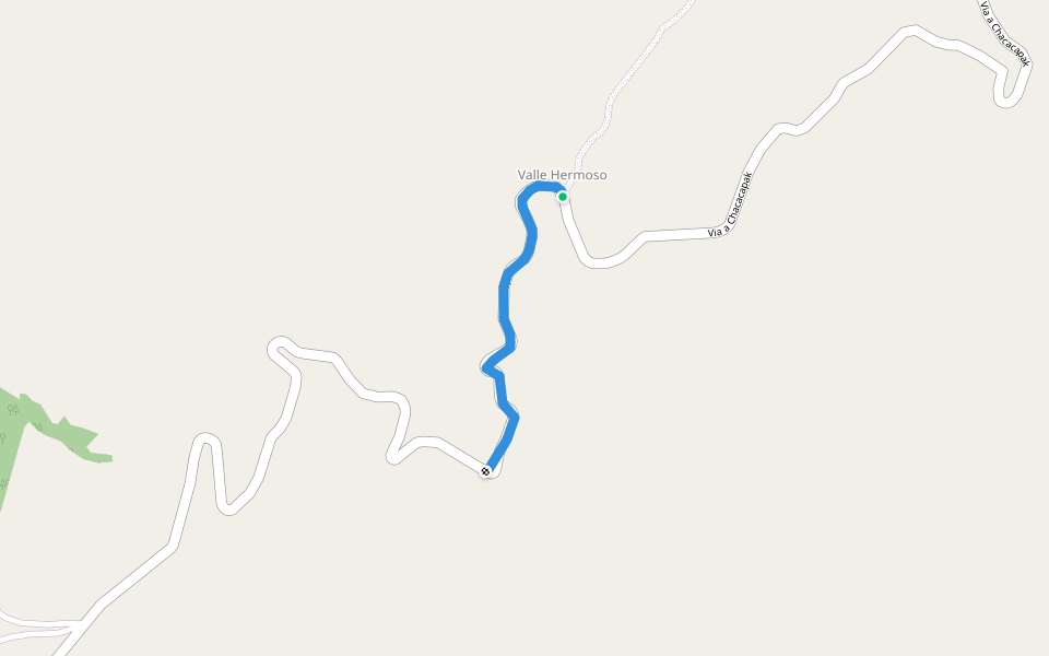 Via a Chacacapak walking route map in Guambusari