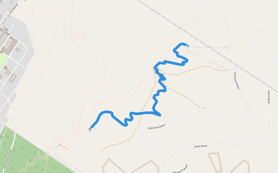Hammarstrand walking route map in Dawson City