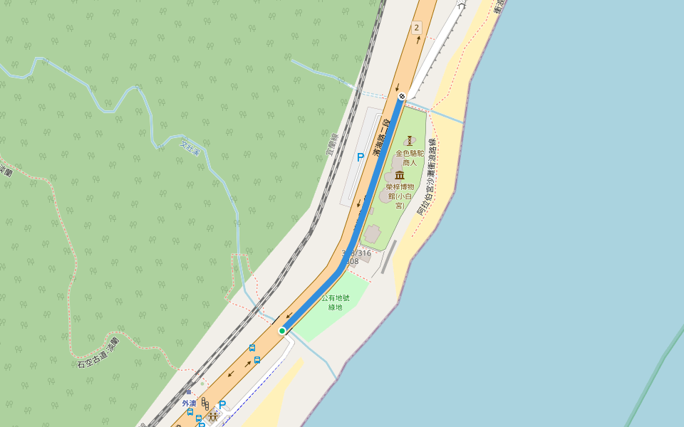 阿拉伯宮段路肩狹小騎單車注意安全