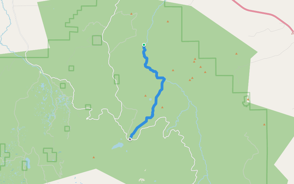Rock Creek Trail walking route map in Rock River