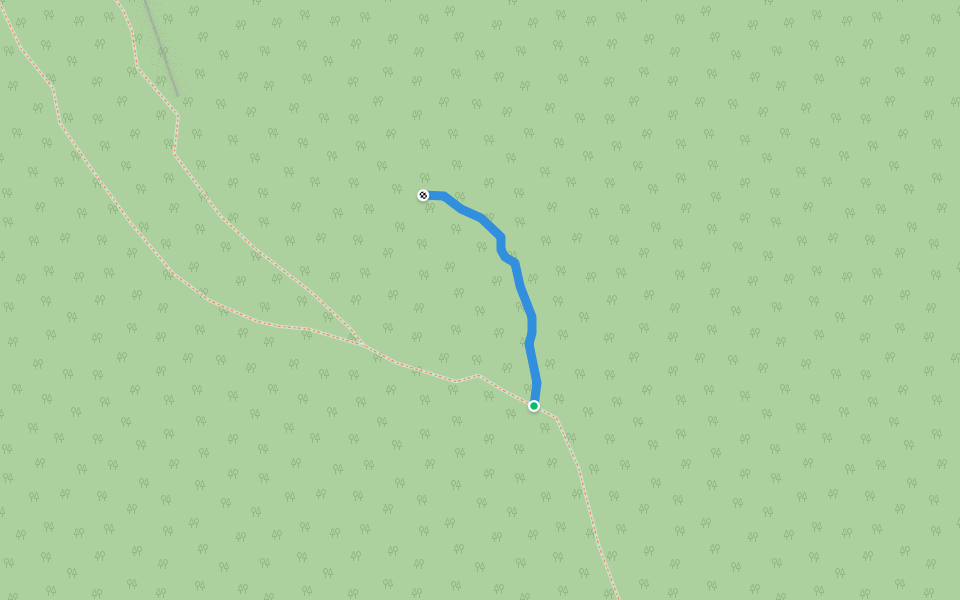 Завалена, продовження не досліджене walking route map in Vorokhta