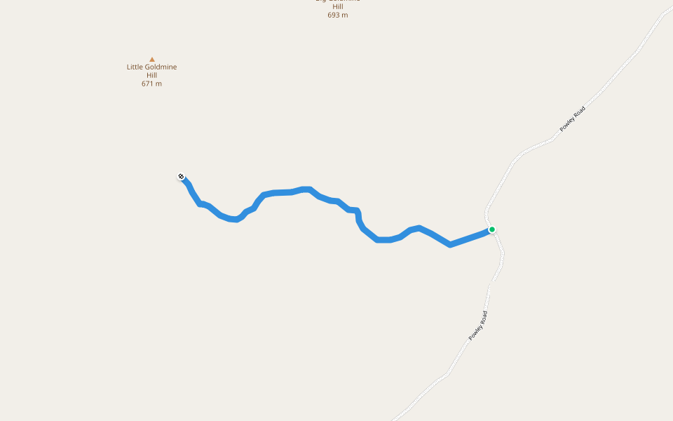Goldmine Stream Trail walking route map in Caroga Lake