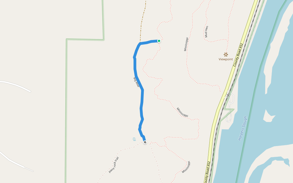 Big Bear walking route map in Harpers Ferry