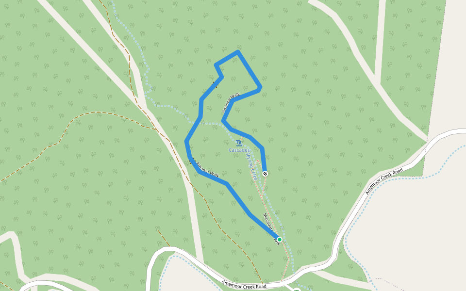 Amama Walk walking route map in Amamoor Creek