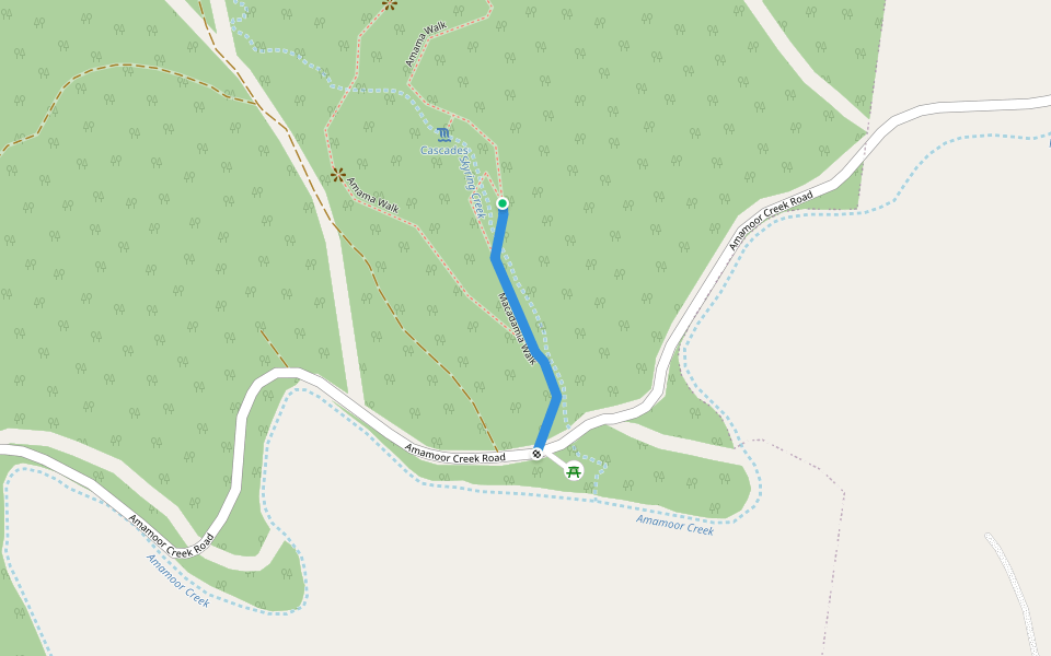 Macadamia Walk walking route map in Amamoor Creek