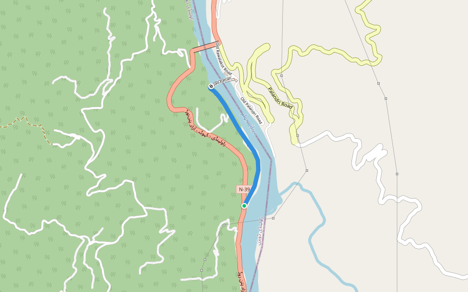 راولپنڈی - کہوٹہ - آزاد پتن روڈ walking route map in Azad Pattan Gul