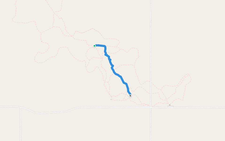 Log Cabin East walking route map in Carmel