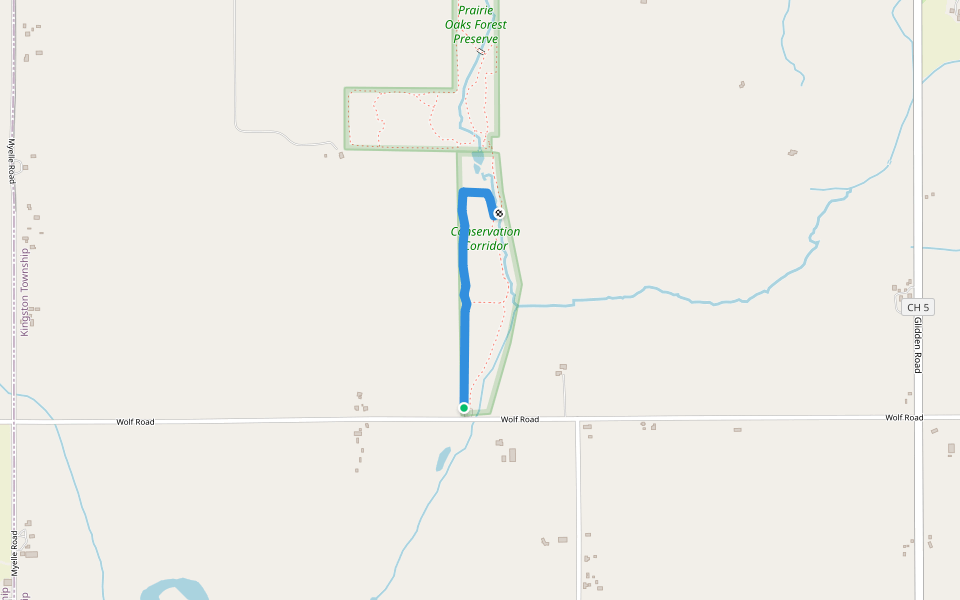 The Conservation Trail walking route map in Kingston