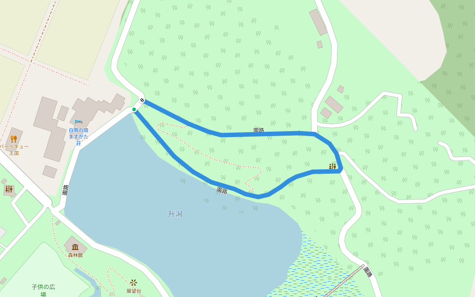 園路 walking route map in Shibata