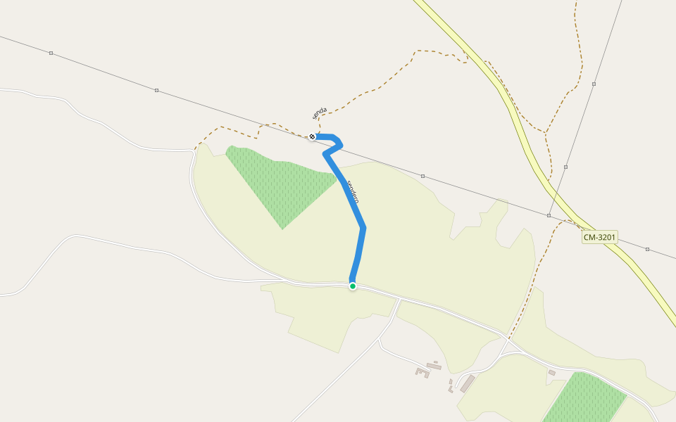 sendero walking route map in Alpera